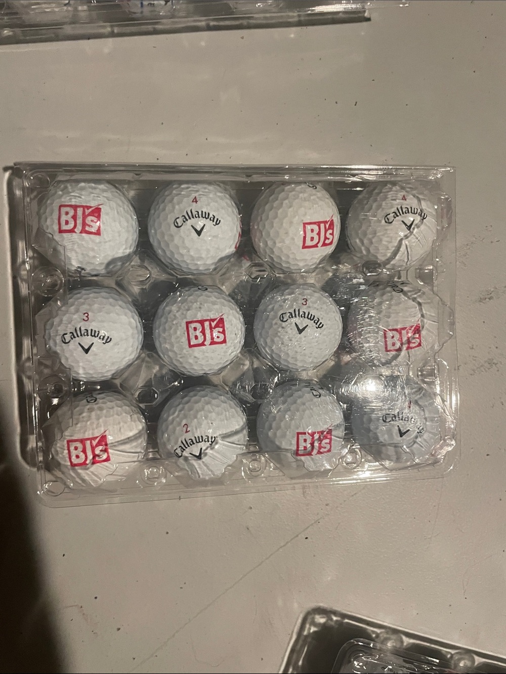 Callaway White Golf Balls with Red Logo - 12 Pack